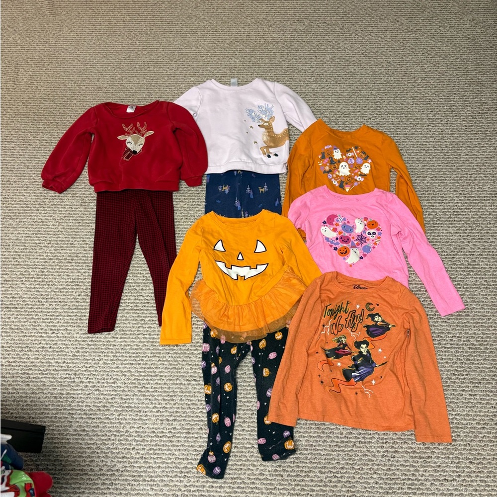 Girls Holiday Outfits - Size 4/4T